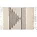 Amazon Brand – Rivet Modern Global-Inspired Boho Textured Tassel 100% Cotton Throw Blanket, Gray