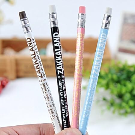 Amazon Lalahoo 8本セット シャープペンシル 0 7mm 黒 かわいい Zakkaland スタイル プレゼント シャープペン 文房具 オフィス用品