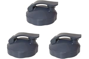 Blendin Replacement Parts, Compatible with Nutribullet 600W and 900W Blender Juicer (3 Flip Top to-Go Lids)