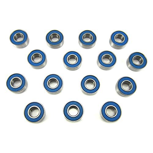 Traxxas Craniac, Skully Precision Ball Bearing Kit Blue (15) Rubber Sealed
