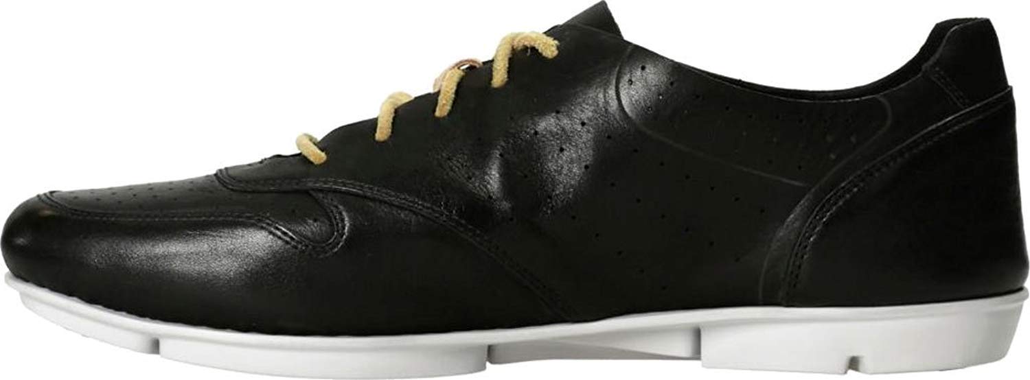 Clarks Women's Tri Actor Sneaker,Black Cow Full Grain Leather,US 5 M - Image 4