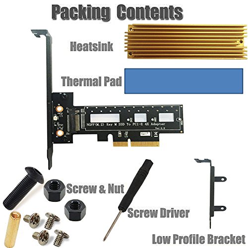 PCI-Express-M2-NGFF-PCI-E-SSD-to-PCIe-30-x4-Host-Adapter-Card-with-Heatsink-Cooler-Support-M2-PCIe-NVMe-or-AHCI-Type-2280-2260-2242