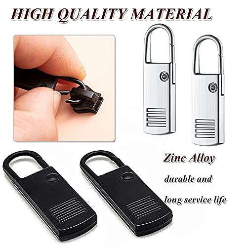 ZiftMART Zipper Pull Replacement, Universal Removable Zipper Pulls