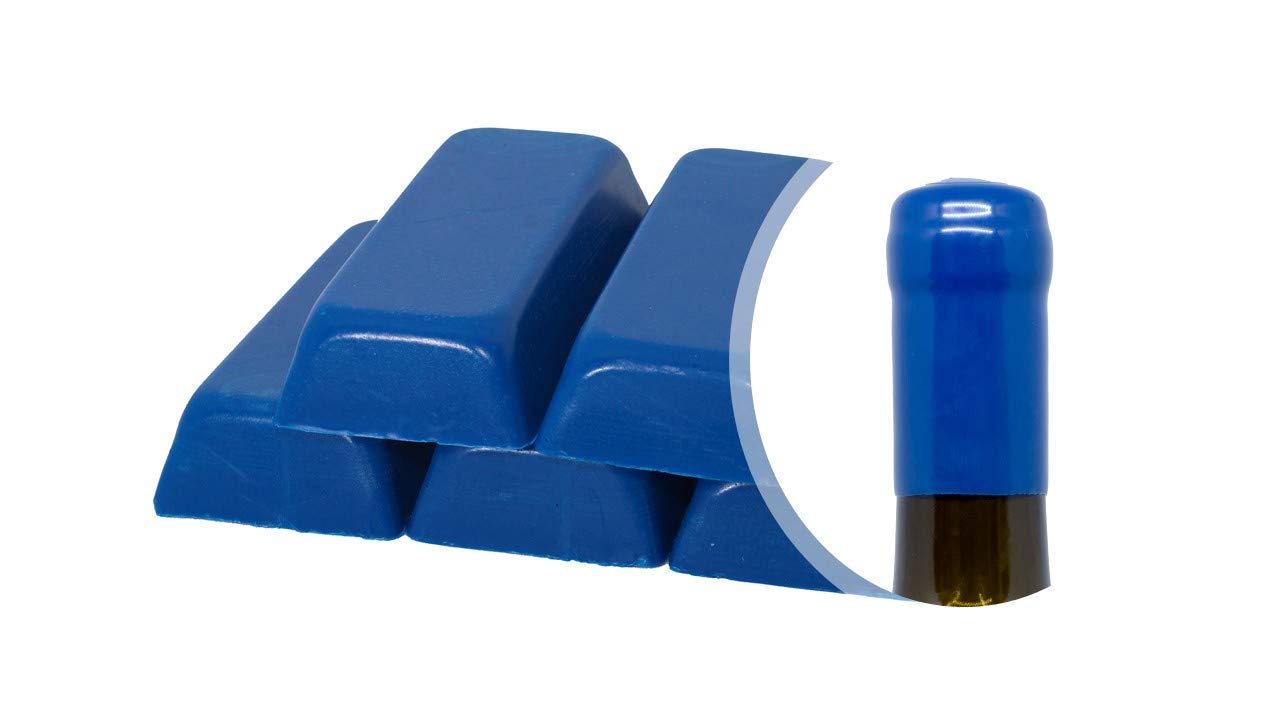 Generic 500g Blue Shellac or Soft Sealing Wax for Sealing Wine, Beer, Grappa, Liquor Bottles (Blue)