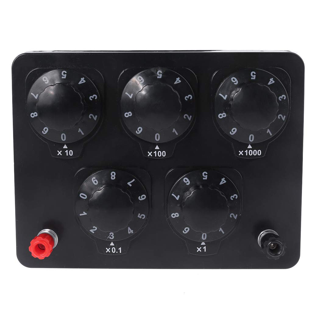 RTPUYTR 0-9999.9 Ohm Variable Resistance Box Decade Resistor Experimental Equipment for Physical Sch