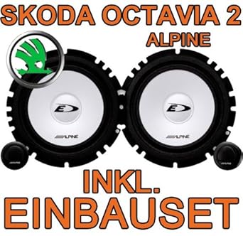 Skoda Octavia 2 -Lautsprecher Heck - Alpine SXE 1750S Komposystem