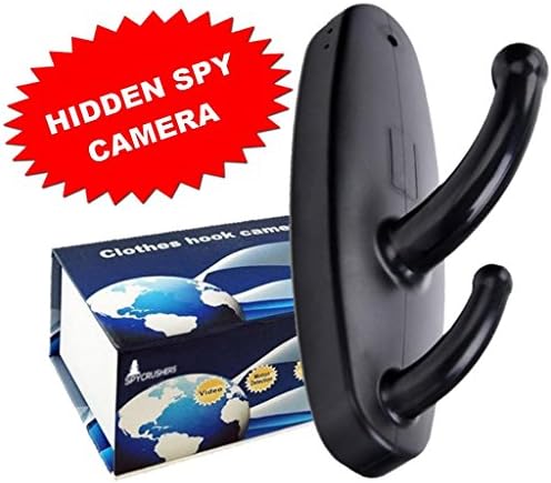 White Rock - HD Mini Clothes Hook DVR Camera Spy Hidden Camera 1280x960/30 fps Motion Detection Activated - mega mini spy camera