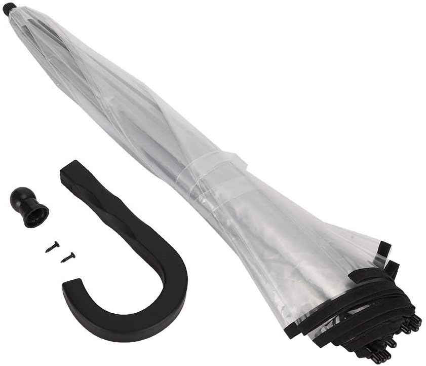 Zerodis Portable Transparent Pet Umbrella with Pulling Leash, Assemble Type Dog Cat Umbrella for Dogs and Pet Lover (Transparent)