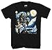 Star Wars Boba Fett Starry Night Men's Adult Graphic Tee T-Shirt