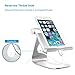 KITBEST iPad Stand, Adjustable Tablet Stand, Multi-Angle Portable Desktop Holder Dock, Universal Foldable Cell Phone Stand for E-readers, Smartphone