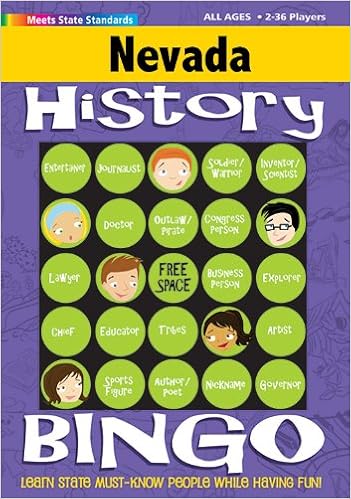 Amazon Com Nevada History Bingo Game Nevada Experience 0710430006625 Marsh Carole Books