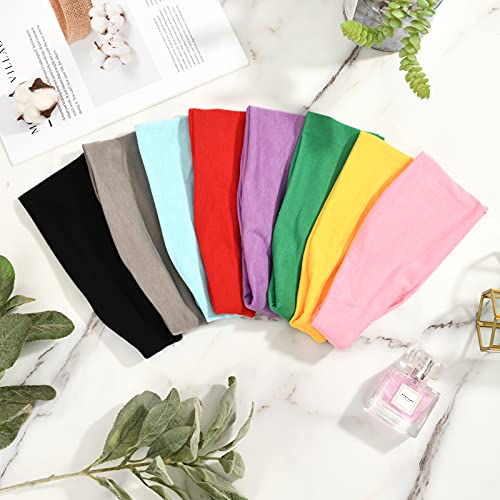 Women\'s Headbands Elastic Head Bands No Slip Fashion for Women Yoga Boho Hair Bands Workout Sports Sweat Headband