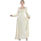 CR ROLECOS Womens Victorian Dress Long Sleeve Regency Ball Gown Costume