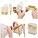 100 Pack Party Favor Boxes, Silver Decorative Boxes with Ribbons, for Small Party Gift, Chocolate, Wedding Cake Slices