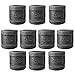 IBEUTES 10-Pack Black Pipe Fittings 1/2 Inch