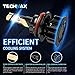 TECHMAX 9007 LED Headlight Bulb,HB5 12000Lm 6500K Xenon White Conversion Kit of 2