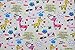 iNee Zoo Animals Fat Quarters Fabric Bundles, Animal Fabric for Sewing Crafting, 18x22 inches