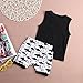 Baby Boy Girl T-Shirt Clothes Shark and Doo Doo Print Summer Cotton Sleeveless Outfits Set Tops and Short Pants (18-24 Months)