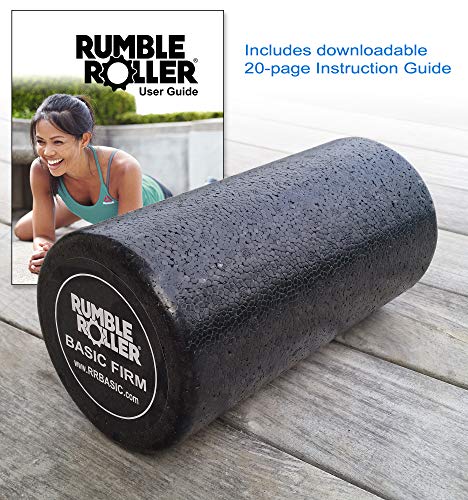 RumbleRoller Basic Firm Foam Roller-Solid EPP Foam Roller for Deep Tissue Massage and Self-Myofascial Release