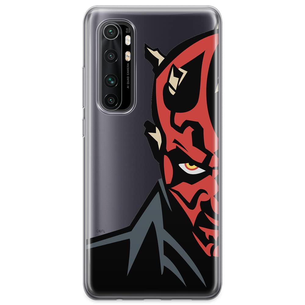 ERT GROUP mobile phone case for Xiaomi MI NOTE 10 Lite original and officially Licensed Star Wars pattern Darth Maul 003 optimally adapted to the shape of the mobile phone, partially transparent
