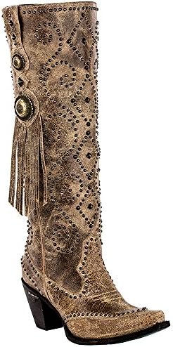 Lane Boots Women's Conchita Boot, Tan, 5.5 Medium US