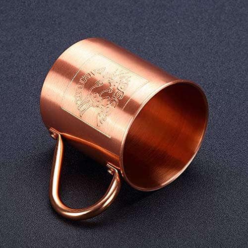 TBYGG Kupferbecher Moscow Mule,Edelstahl Martini-Cocktailglas Keine Beschichtung,gehämmerten Kupfer,ideal für alle… – Bild 7