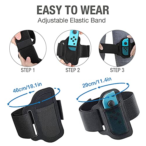 [4 PACK] Leg Straps and RingCon Grips for Switch Ring Fit Adventure