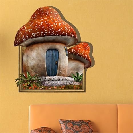 picture Diy Mushroom Wall Decor amazon com 3d baby kids room cartoon