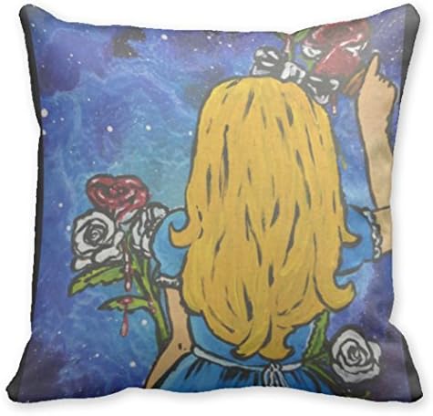 Just Redo Painting Roses Red Throw Pillow Cases Personalized Pillow Cover