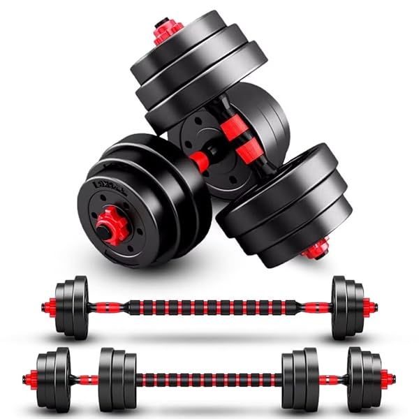 BCBIG ADJUSTABLE-DUMBBELLS-SETS,FREE WEIGHTS-40LB(20LB*2) DUMBBELLS SET OF 2 CONVERTIBLE TO BARBELL A PAIR OF LIGHTWEIGHT FOR HOME GYM,WOMEN AND MEN EQUIPMENT.