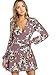 Milumia Women's Vintage Floral Print Split Wrap Dress Multicoloured X-Large