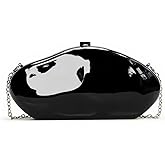 Aligoo Acrylic Clutch Purses for Women Formal Evening Bag Irregular Shell Handbag for wedding party