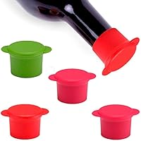Vitrix Kitchenware Bottle Caps Reusable and Unbreakable Sealer Covers-Silicone Stoppers to Keep Wine or Beer Fresh for…