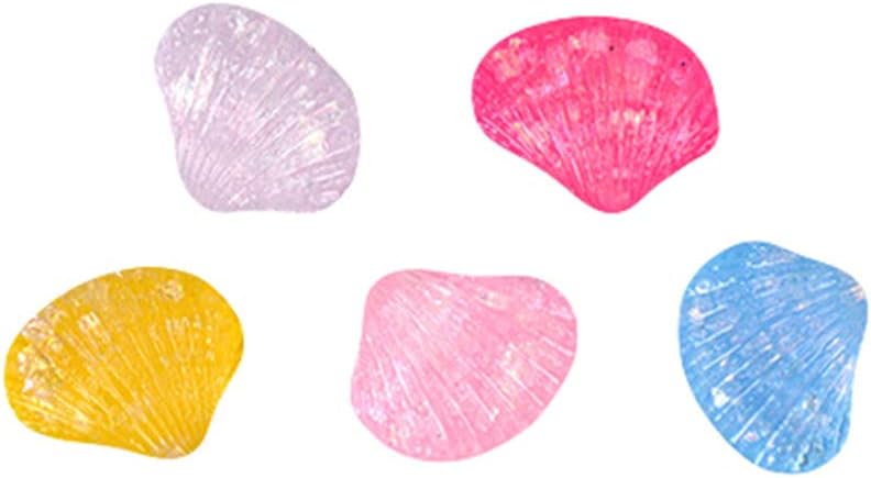 shengyuze Doll House Miniatures Accessories 5Pcs Colorful Starfish Shell Ornament DIY Miniature Ocean Landscape Decoration Random Color Big Shell