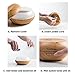 200 ml Aromatherapy Diffuser for Essential Oils - No Heat, No Filter, Cool Mist Ultrasonic Humidifier with Wood Design, LED Lights, Timers and Auto Shut Off - By ComfySure