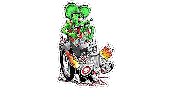 American Collectibles Rat Fink Riding Hot Rod Retro Greaser Hot Rodder Plasma Metal Sign Amazon Es Hogar Y Cocina