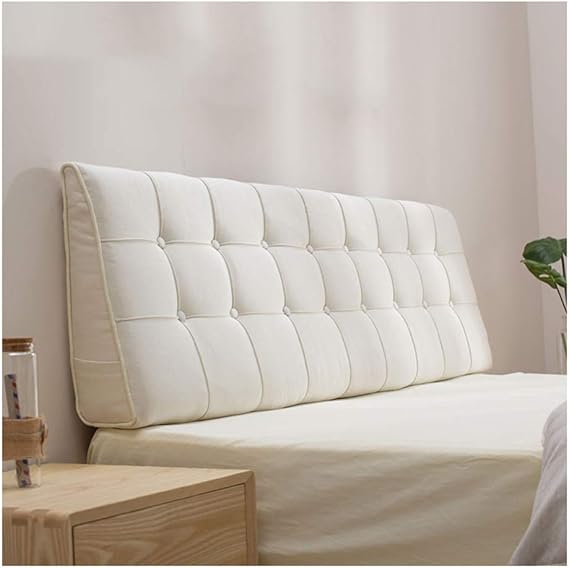 SCAHUN Bed Double Backrest Cushions，Bed Back Pillow Backrest Linen