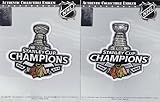 2010 & 2013 NHL Stanley Cup Final Champions Jersey Official Patch Chicago Blackhawks Hockey