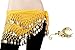 Bellylady Gold Coins Belly Dance Hip Scarf, Wholesale Dance Belt & Gypsy Bracelet-Yellow