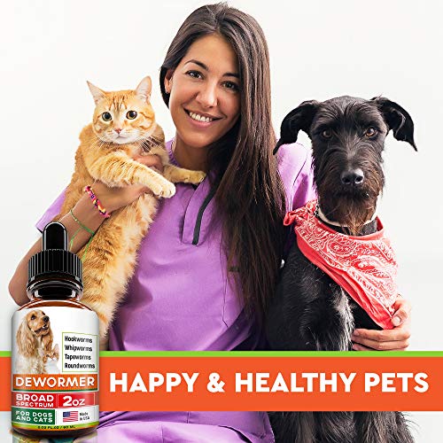 GOODGROWLIES Dewormer for Dogs and Cats Made in USA Broad Spectrum