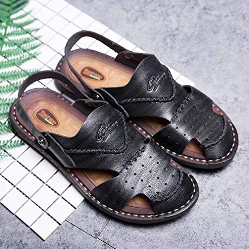 オフィスサンダル メンズ かかと付き 滑り止め 散歩 メンズ ビーチ B07vhld36k 滑り止め 海水浴 父の日 プレゼント 通気性抜群 レザー サンダル 歩きやすい フォーマル つま先保護 耐衝撃 コンフォート かっこいい 蒸れない アウトドアサンダル B07vhld36k 新作製品