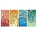 GEVES Unframed 4 Pieces Colorful Seasons Tree of Life Giclee Print Paintings Wall Art Prints Picture Modern Home Decor for Living Room or Bedroom Painting