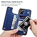 for iPhone 11 Pro Max Wallet Case with Card Holder,OT ONETOP PU Leather Kickstand Card Slots Case,Double Magnetic Clasp and Durable Shockproof Cover for iPhone 11 Pro Max 6.5 Inch (Blue)