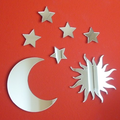 Super Cool Creations Sun, Moon & Stars Mirror Bundle