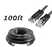 CableVantage Black 100FT 100 Ft 100' Long CAT5 Enhanced CAT5E RJ45 Patch 350MHz ETHERNET Network Cable for PC, Mac, Laptop, PS2, PS3, Xbox, Xbox 360 High Speed Internet DSL/Cable Internet