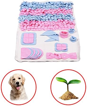 Snuffle Mat Nosework Blanket Dog Training Mats Dog Feeding Mat Pet Activity Mat Great For Stress Release,creamy-white