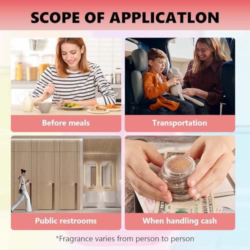 6PCS Sanitiser Spray,Antibacterial Hand Sanitiser,70 Percent Alcohol,Effective Against 99.9% of Viruses and Bacteria,Anti Bacterial Premium Hand Sanitiser Travel Size,Power Mist Hand Sanitizer Set (A)