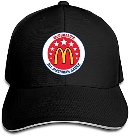 Traveleat McDonalds All American Game Logo Unisex Peaked Baseball Cap Snapback Hats