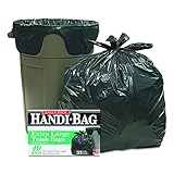 Handi-Bag HAB6FTL40 Super Value Pack Trash Bags, 33gal, .65mil, 32.5 x 40, Black (Box of 40)