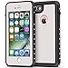 ImpactStrong Compatible with iPhone 7/8 Waterproof Case [Fingerprint ID Compatible] Slim Full Body Protection - White